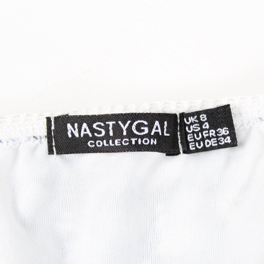 Nasty Gal White Gray Mini Skirt  - Size 4 - Picture 5 of 8